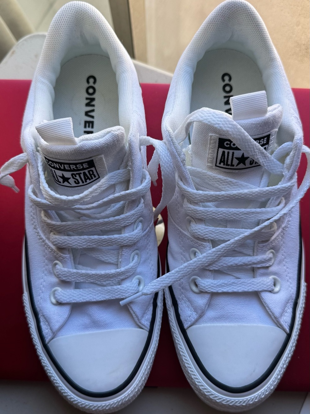 Converse White Low Top Chuck Taylor Sneakers